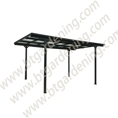 Flachdach-Carport aus Aluminium